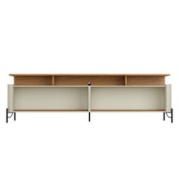 Rack Sala 4 Portas Palha Natural MDF L180 X A65cm - 4