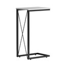 Ver imagem 2 de Mesa de Cabeceira Aço Carbono Base Preta X Branco