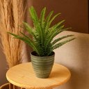 Ver imagem 6 de Kit 2 Vasos Cachepot para Plantas Verde Plástico Névoa Lyor 15x7cm Decorativo Jardim