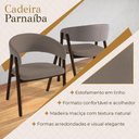 Ver imagem 4 de Cadeira Parnaíba Madeira Maciça Linho Mescla Cinza