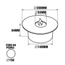 Ver imagem 5 de Lareira Ecológica Queimador Profissional em Aço Inox 304 20cm Cozix