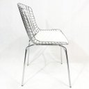 Ver imagem 4 de Kit 2 Cadeiras Bertóia Cromada Assento Branco Tubular - Poltronas Do Sul