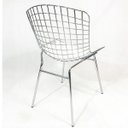 Ver imagem 5 de Kit 3 Cadeiras Bertóia Cromada Assento Branco Tubular - Poltronas Do Sul