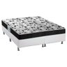Cama Box King: Colchão Espuma Probel Advanced + Base CRC Courano White(193x203) - 1