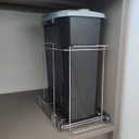 Ver mais imagens de Lixeira 15 Litros Aramado Deslizante Para Armário Cozinha