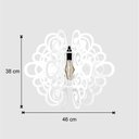 Ver imagem 6 de Lustre Pendente Para Sala Pé direito Duplo Quatro Arabesques Branco