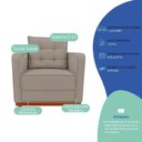 Ver imagem 4 de Kit Sofá 2 Lugares e 1 Poltrona Luxo Moderno Sala de Estar Suede Samuel