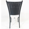 Cadeira de Cozinha Preta Fibra Sintética Preta Assento Branco - Poltronas do Sul - 5