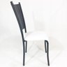 Cadeira de Cozinha Preta Fibra Sintética Preta Assento Branco - Poltronas do Sul - 3