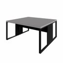 Ver imagem 5 de Plataforma de Trabalho para 2 Pessoas 150cm Pés Metal MDP Cinza Sagrado com Preto F5 Office