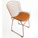 Ver imagem 3 de Conjunto 4 cadeiras Bertoia cobre + mesa com vidro - Poltronas do Sul