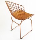 Ver imagem 4 de Conjunto 4 cadeiras Bertoia cobre + mesa com vidro - Poltronas do Sul
