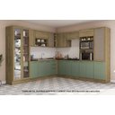 Ver imagem 1 de Armário de Cozinha Modulada Completa de Canto 14 Peças 2,99x2,98m 265 Botanic Kappesberg