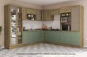 Ver imagem 1 de Armário de Cozinha Modulada Completa de Canto 14 Peças 2,99x2,98m 265 Botanic Kappesberg
