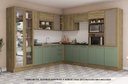 Ver imagem 1 de Armário de Cozinha Modulada Completa de Canto 14 Peças 2,99x2,98m Botanic Kappesberg