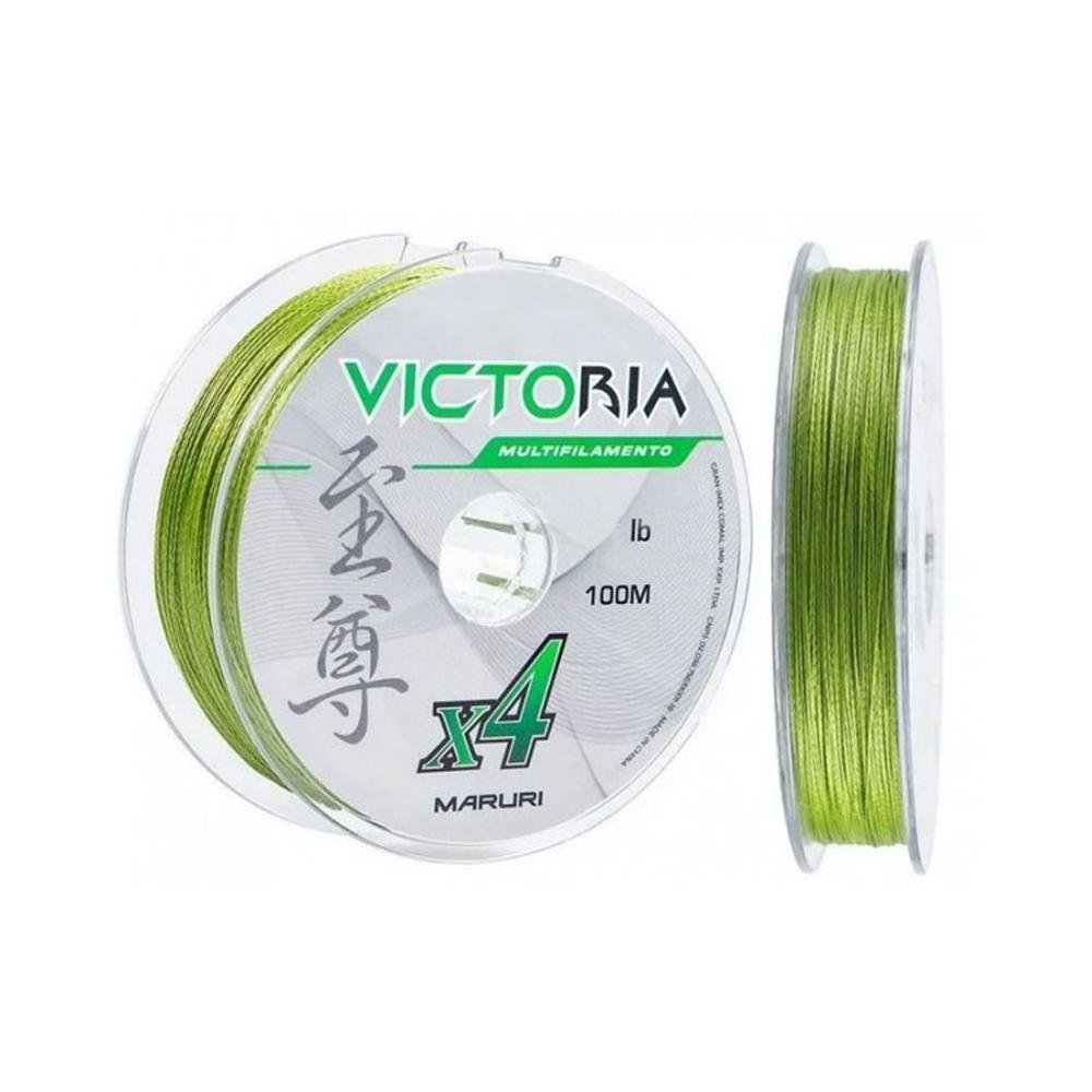 Linha Multifilamento Victoria 4x 100mts Verde - Maruri 0,14mm - 1