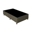Ver imagem 2 de Base Cama Box Queen Gazin 79x198cm Marrom com Estrutura em Madeira e Tecido Antiderrapante