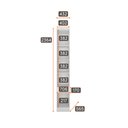 Ver imagem 3 de Módulo Mesa de Cabeceira de Casal Safira em Mdf com 1 Porta e 1 Gaveta Clic Móveis
