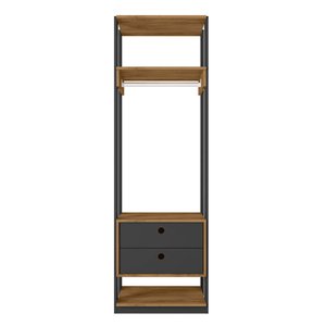 Guarda Roupa Roupeiro Modulo Titan com 2 Gavetas e 3 Prateleiras Moveis Leão