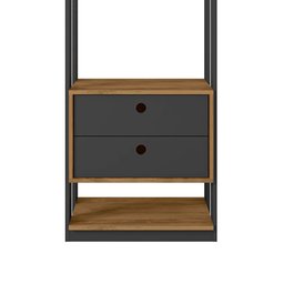 Guarda Roupa Roupeiro Modulo Titan com 2 Gavetas e 3 Prateleiras Moveis Leão - 2