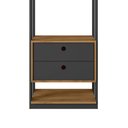 Ver imagem 2 de Guarda Roupa Roupeiro Modulo Titan com 2 Gavetas e 3 Prateleiras Moveis Leão