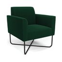 Ver imagem 1 de Poltrona Sala Base X Industrial Preto Marisa Bouclê Verde D03 - D’Rossi