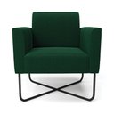 Ver imagem 4 de Poltrona Sala Base X Industrial Preto Marisa Bouclê Verde D03 - D’Rossi