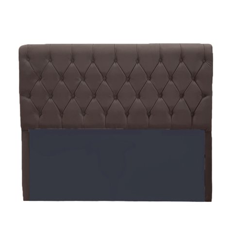 Cabeceira Lady 1,40 Suede Marrom - Bandiera Decor