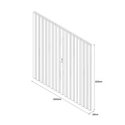 Rack Bancada com Painel Ripado para Sala Quarto Carmolar - 5