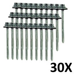 Kit 30 Parafuso para Telha com Arruelas 5/16''X150 mm - 1