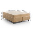 Ver imagem 4 de Kit Conjunto Colchão Queen Valência Molas Ensacadas Individualmente + Box Blindado 158x61x198