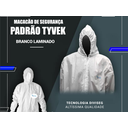 Ver imagem 4 de Kit c/ 5 un - Macacão de segurança - Padrão Tyvek (BRANCO LAMINADO) Diviseg TNT Laminado