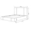 Ver imagem 4 de Cama Moderna Aspen King Box com Cabeceira Estofada Base Flutuante Pu Preto G99 - Gran Belo