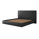 Ver imagem 6 de Cama Moderna Aspen King Box com Cabeceira Estofada Base Flutuante Pu Preto G99 - Gran Belo