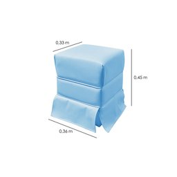 Puff Decorativo Eliza Corano Azul Vs Decor - 4