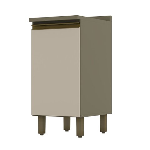 Balcão de Cozinha 01 Porta 40cm c/ Tampo Connect Duna Cristal Henn