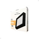 Ver imagem 2 de Painel Recuado de Sobrepor Quadrado 24w 28x28cm Preto Led 3000k Luz Quente