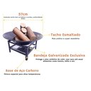 Ver imagem 6 de Lareira para Jardim a Lenha Externa Aquecedor - 57 Cm