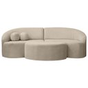 Ver imagem 1 de Sofá Orgânico Palermo 4 Lugares 210cm + Puff Bouclê - Sofa Store:bouclê Bege