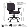 Cadeira Escritório Obeso Plus Size Giratória 200kg - 4