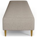 Ver imagem 6 de Kit 02 Puffs Decorativo Sala de Estar Bali W01 Pés Palito 170x60cm Linho Bege - Lyam Decor