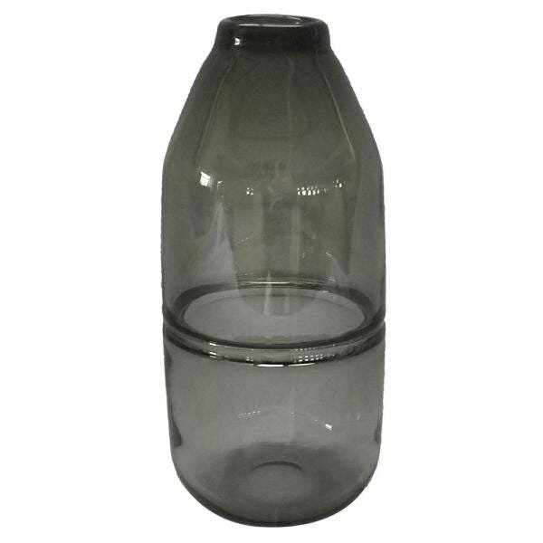 Vaso de Vidro Transparente Fumê G - 1