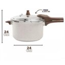Ver imagem 6 de Panela de Pressão 24 cm 6,8L Revestimento Cerâmico Fundo de Indução Linha Ceramic Life Pressure VANI