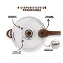 Ver imagem 7 de Panela de Pressão 24 cm 6,8L Revestimento Cerâmico Fundo de Indução Linha Ceramic Life Pressure VANI