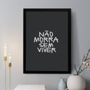 Ver imagem 2 de Quadro Decorativo Não Morra sem Viver 33x24cm - com Vidro:moldura Preta