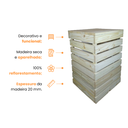 Ver imagem 1 de Capa Esconde Botijão de Gás de Madeira Tam. 45x70x45