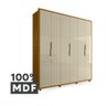 Guarda-Roupa Casal 6 Portas 4 Gavetas 100% MDF com Pés Matisse - 13