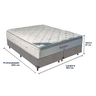 Cama Box e Colchão Freedom Molas Ensacadas King Ortobom: Cinza - 3