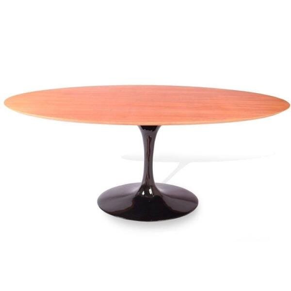 Mesa Jantar Oval Saarinen Madeira 137x90x75 - 1