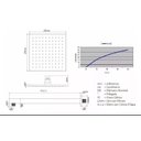 Ver imagem 4 de Ducha Quadrada 20 x 20 Slim em Metal - Black V-BD-01-H